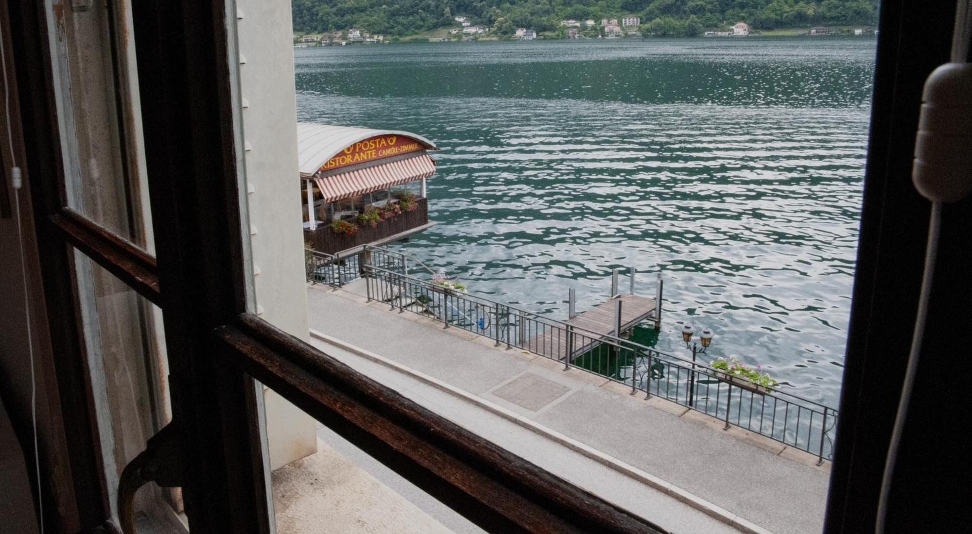 Albergo Ristorante Della Posta Morcote Exterior foto